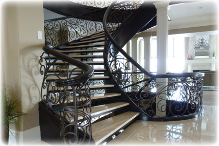 Curved Metal Stairs